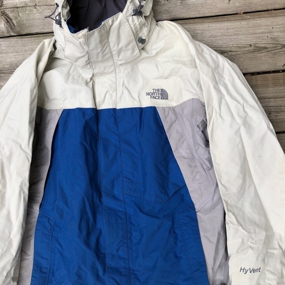 Vintage The North Face Hyvent Jacket small Varsity Blue - Picture 10 of 12